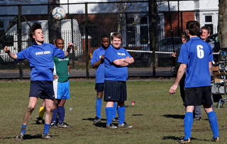 Illustration for article titled More Doctor Who Soccer Set Pics!
